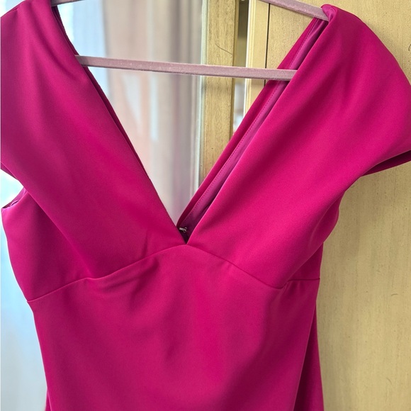 Amsale Strapless Fuchsia Dress - Picture 4 of 9